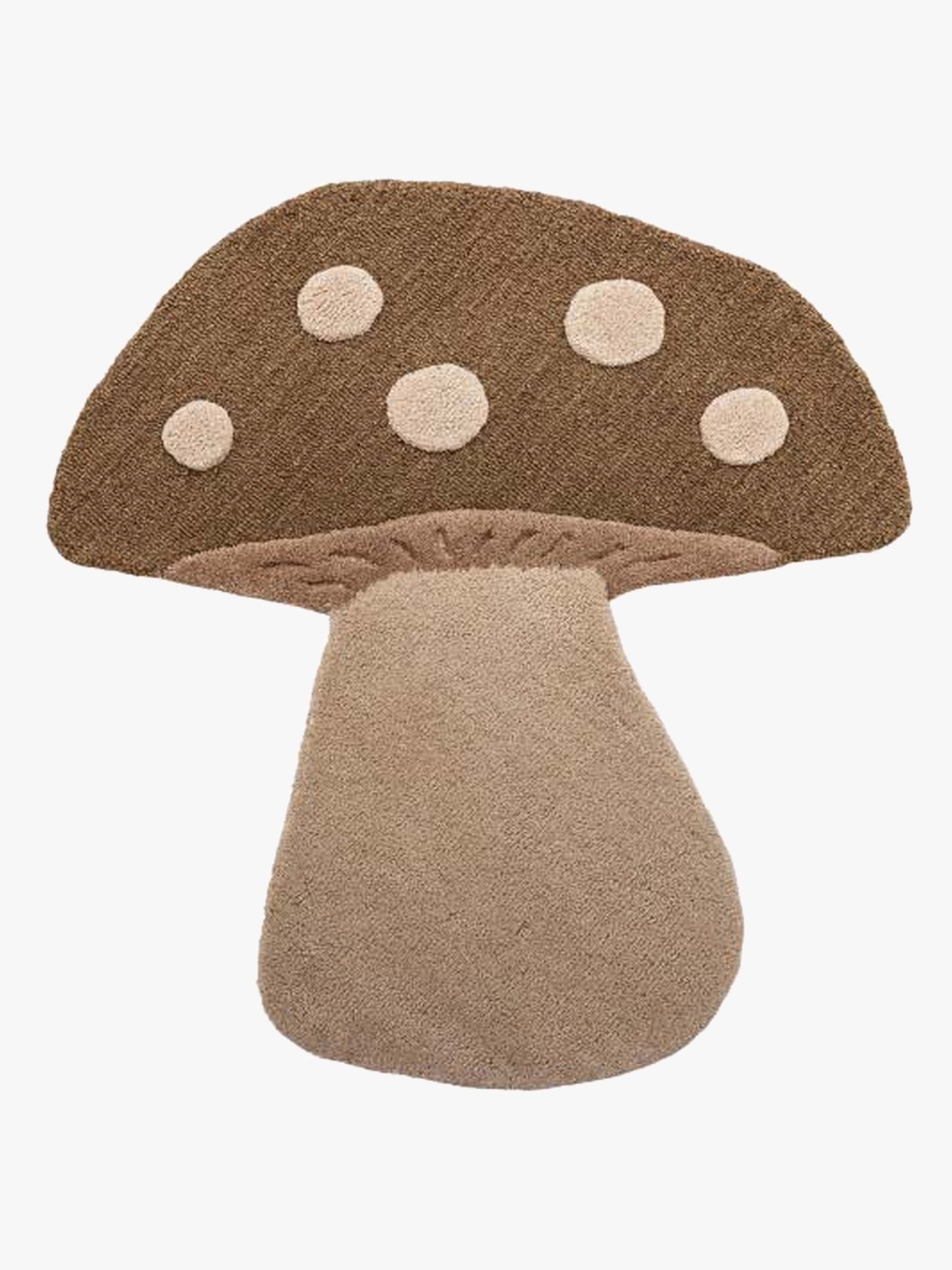 Mushroom Gulvtæppe 90 x 85, Brun