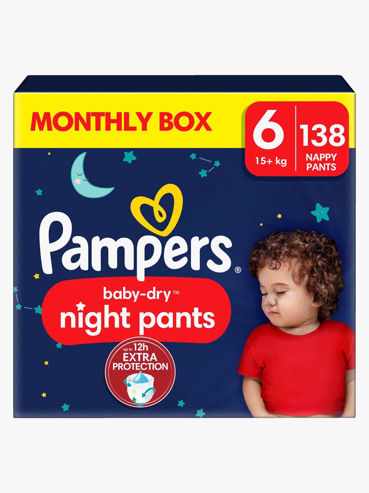 Pampers Baby Dry Night Pants Bleer Str. 6 15+ kg 138-pak