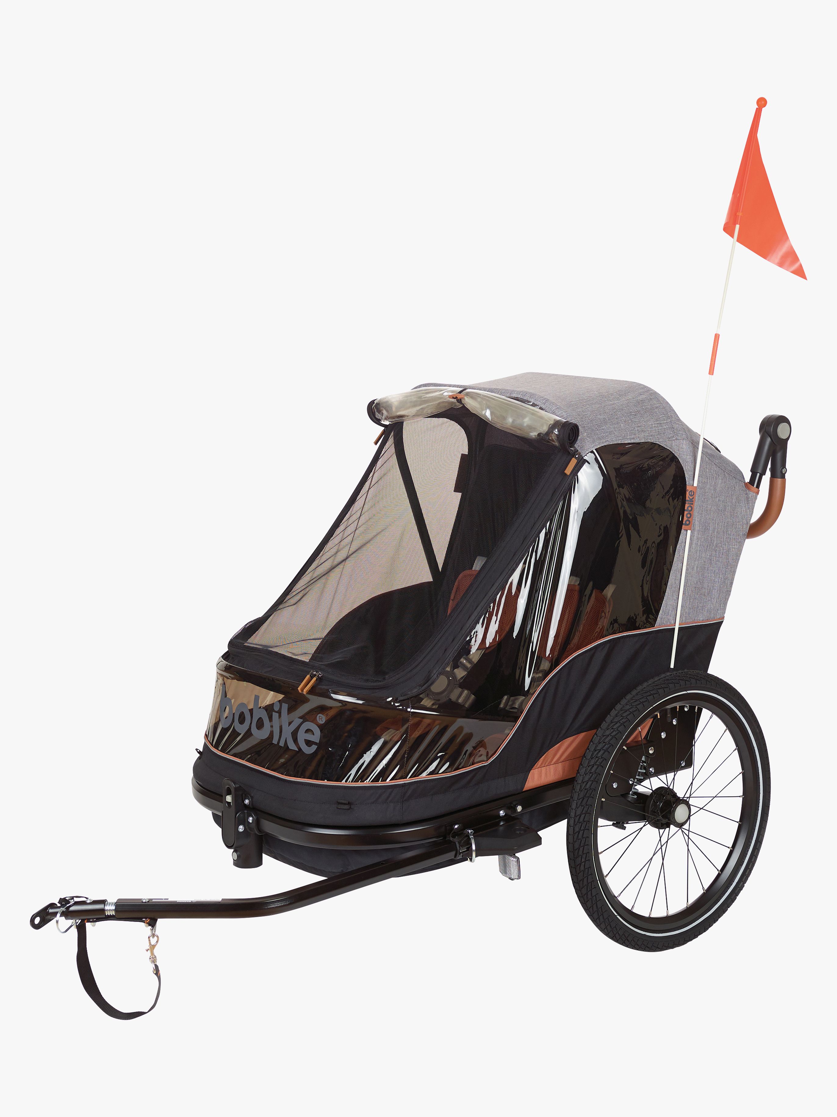 BoBike Trailer 2-in-1 Cykelanhænger, Grå