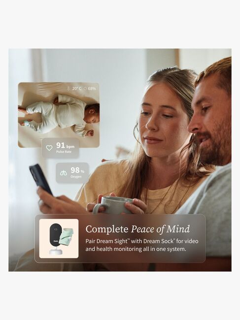 Owlet Dream Sight Smart Video Babymonitor 2K HD, White