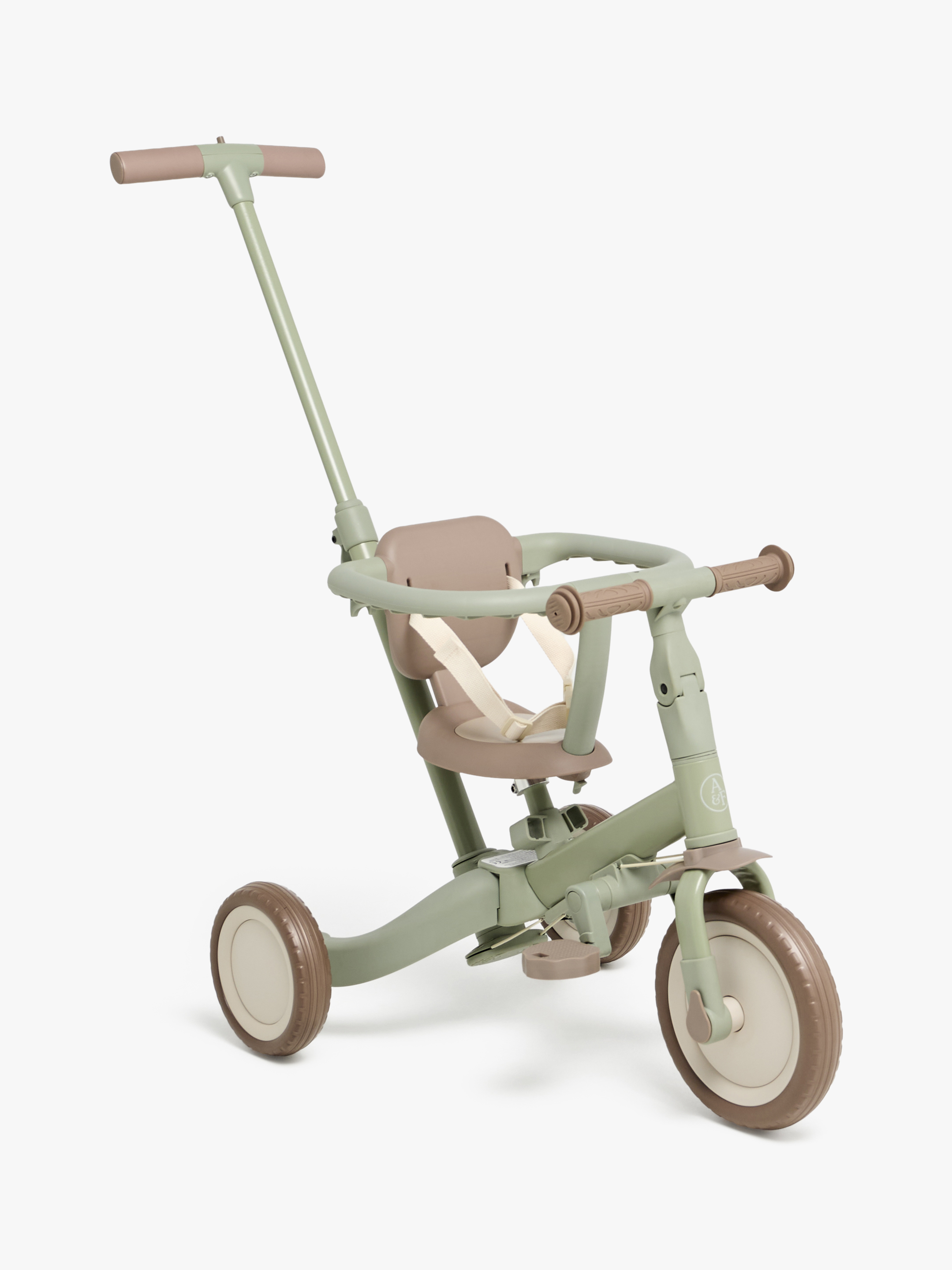 Alice &  Fox Away 4-i-1 Trehjulet Cykel, Sage Green