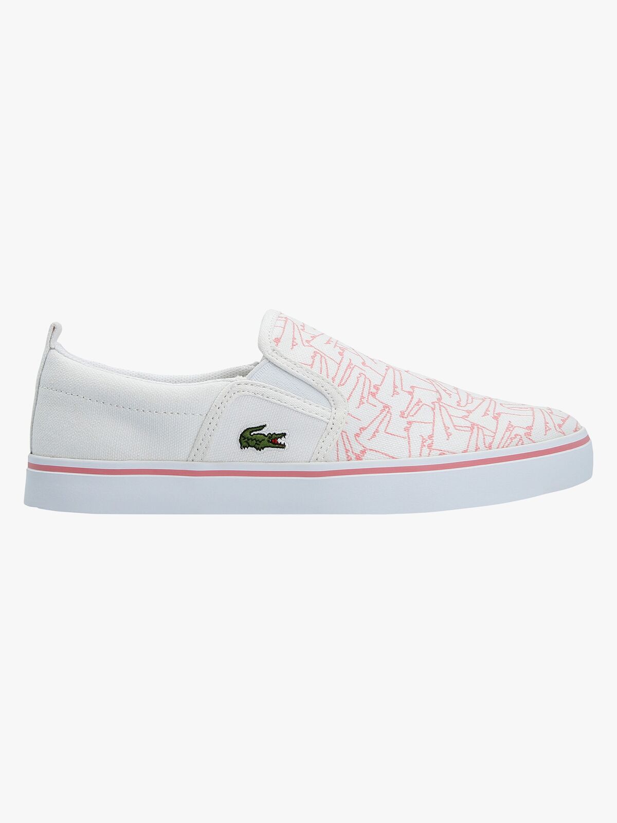 Lacoste Gazon 318 Sneakers, White/Pink
