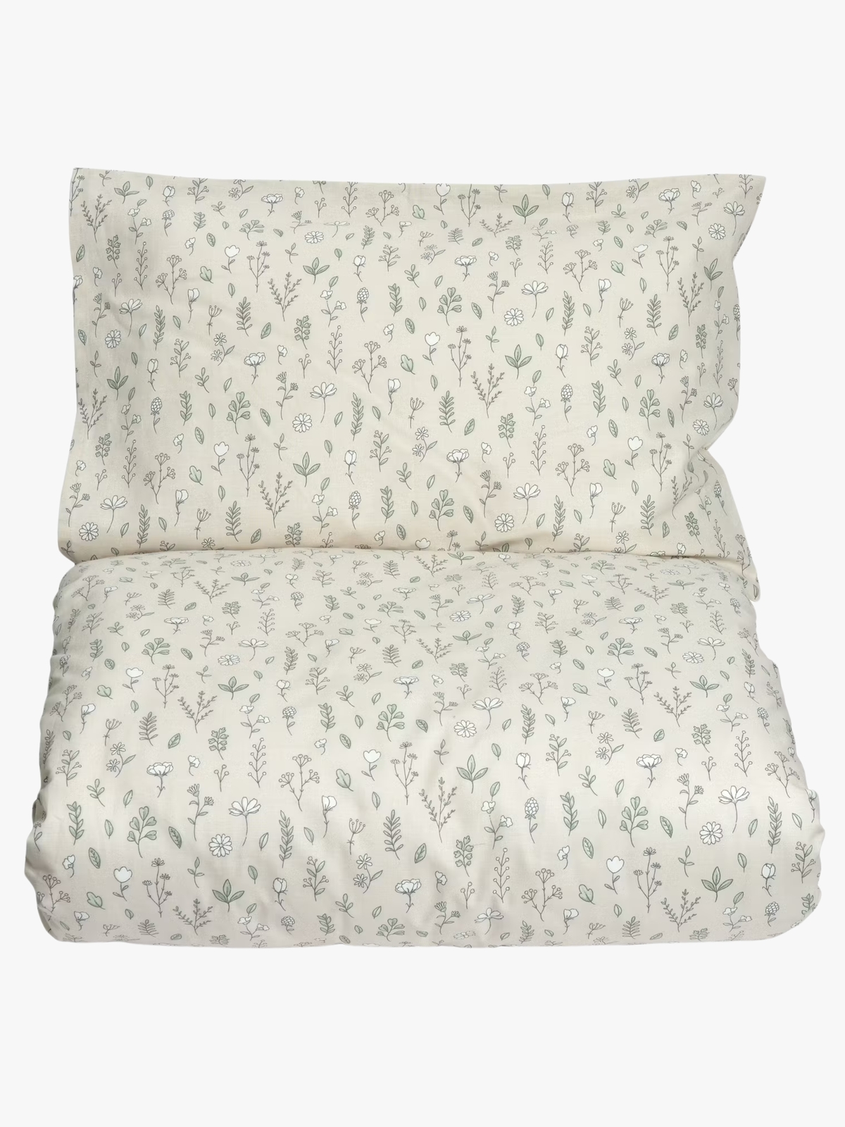 MiniDreams Sengesæt Blomstereng Tremmeseng, Sandfarvet