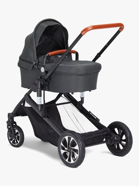 Beemoo Maxi 4 Twin Søskendevogn inkl. Søskendeklapvognsdel, Black/Black