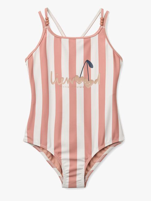 LIEWOOD Suna Badedragt, Coral blush/creme de la creme stripe