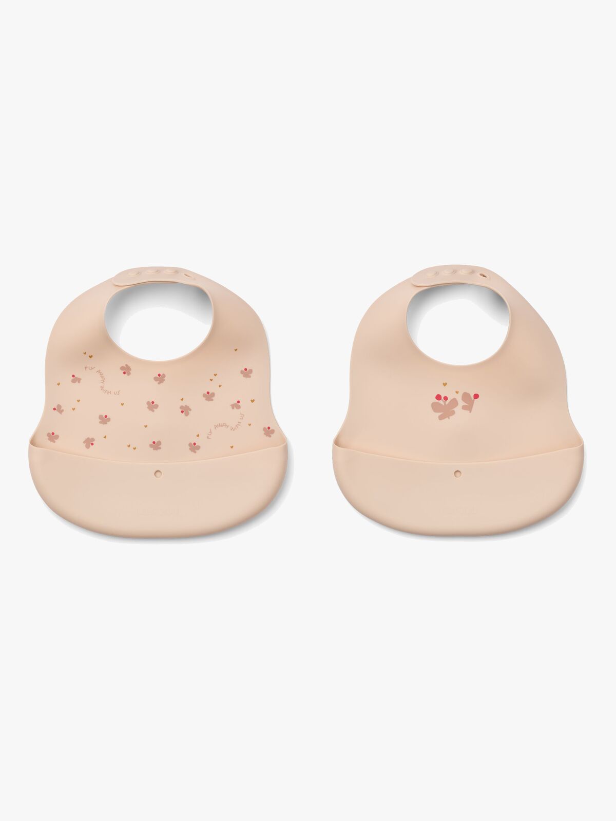 LIEWOOD Ember Mønstret Hagesmæk 2-pak, Mini Butterfly/Apple blossom