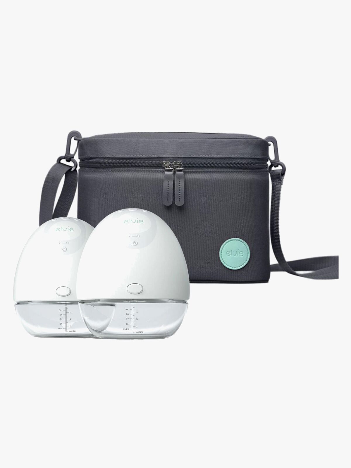 Elvie Pump Elektrisk Brystpumpe Dobbelt inkl 3-i-1 Taske