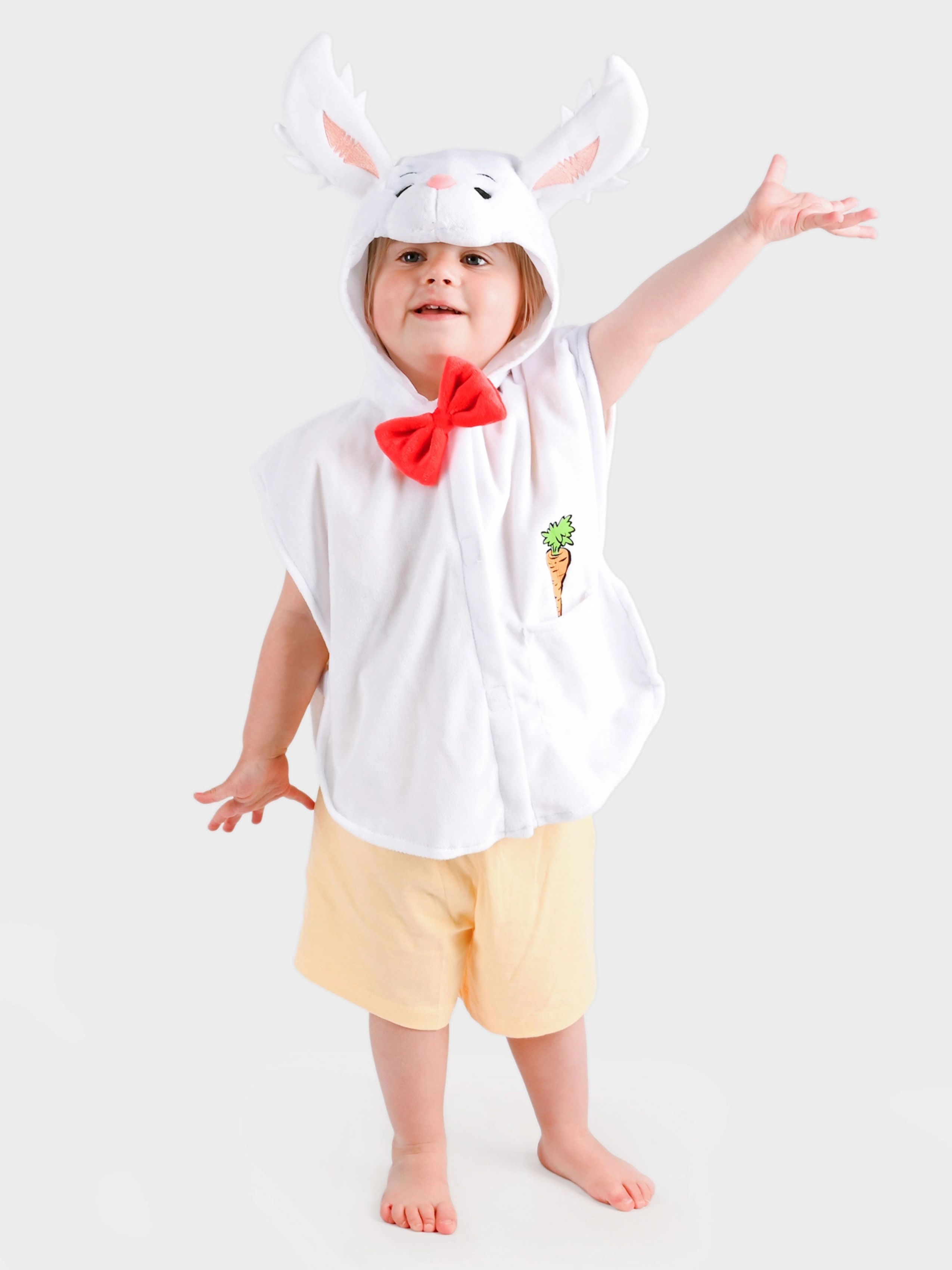 Den Goda Fen Kostume Lille Hop 86-110 cm, Hvid