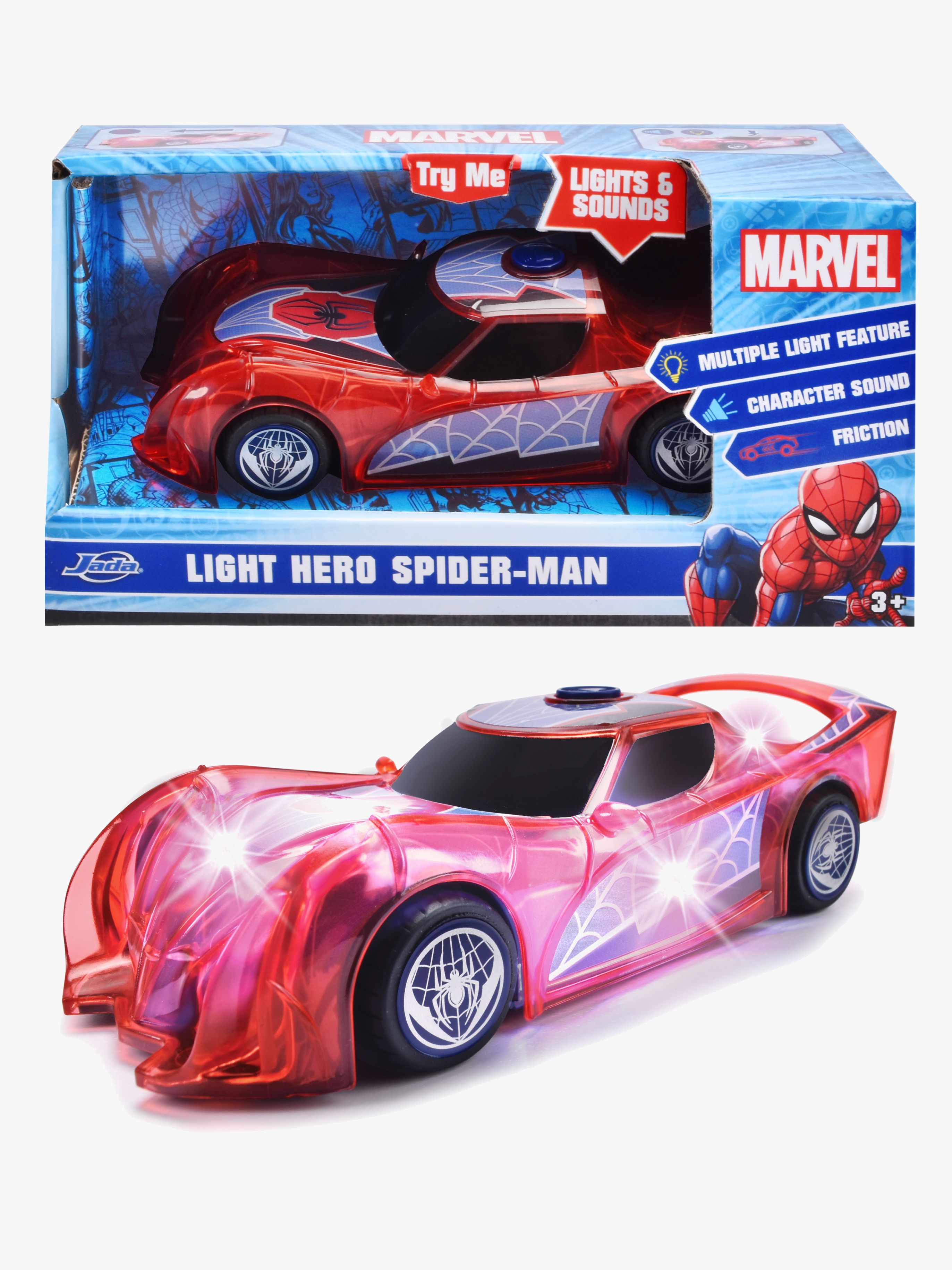 Marvel Spider-Man Light-Up Bil 1:32
