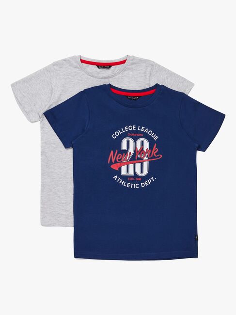 Luca & Lola Riccione T-Shirt 2-pak, Navy/Grey