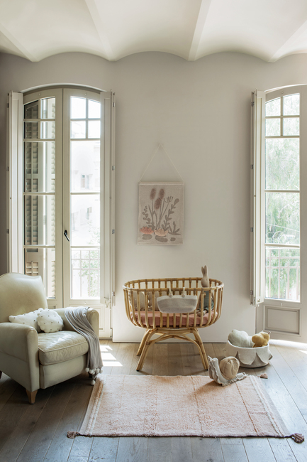 Lorena Canals  Vaskbart Gulvtæppe 90x130 Bloom, Rose