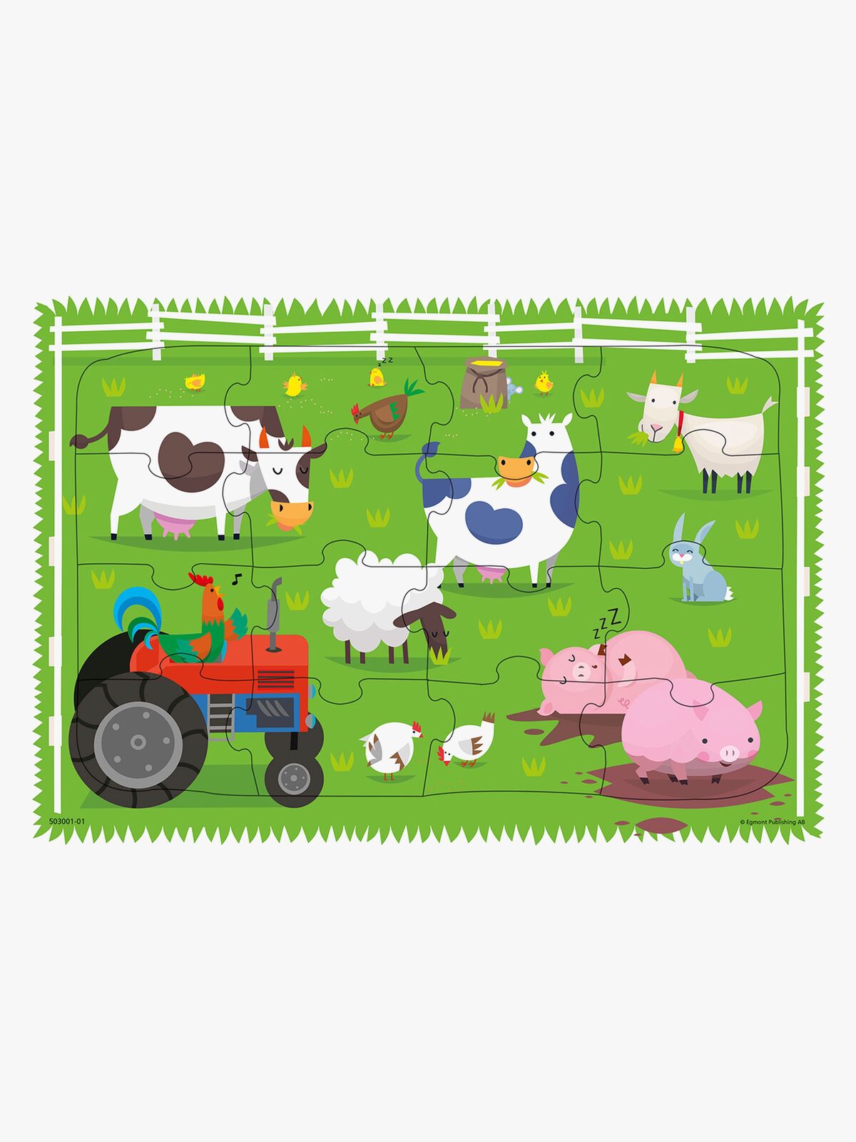 Egmont Kärnan Rammepuslespil Bondegård 16 Brikker 