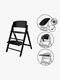 Cybex Click & Fold Højstol 4-in-1, Stunning Black