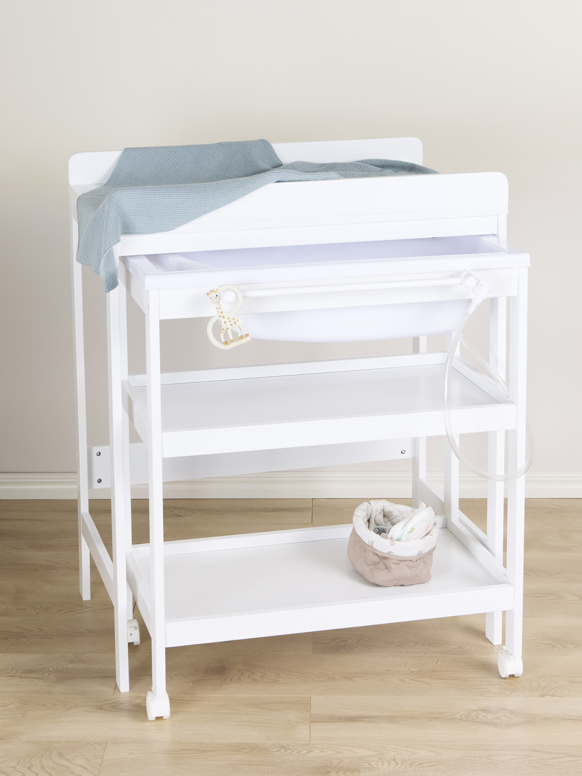 JLY Dreamed Puslebord med Badebalje, White