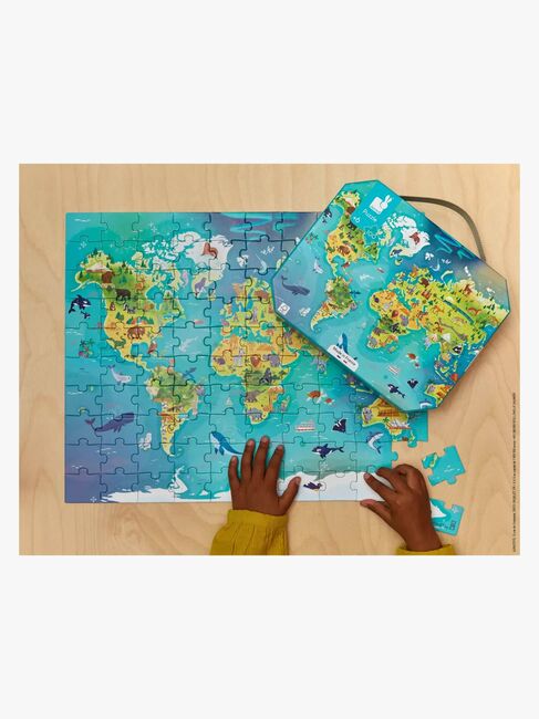 Janod Puslespil Verdenskort 100 Brikker