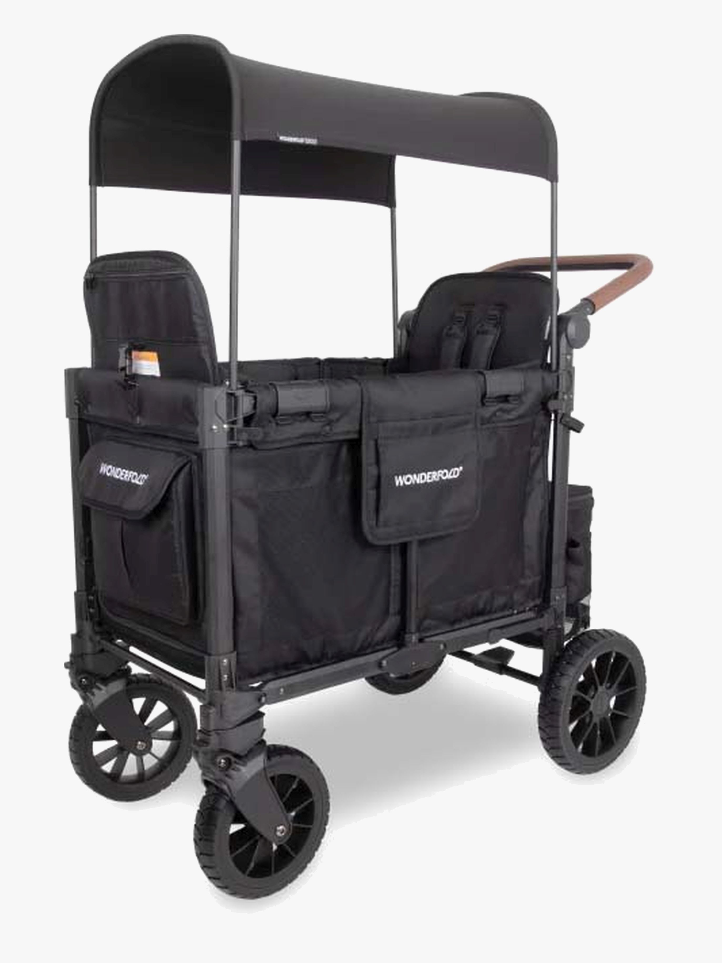 WonderFold W2 Luxe Pro Trækvogn, Jet Black