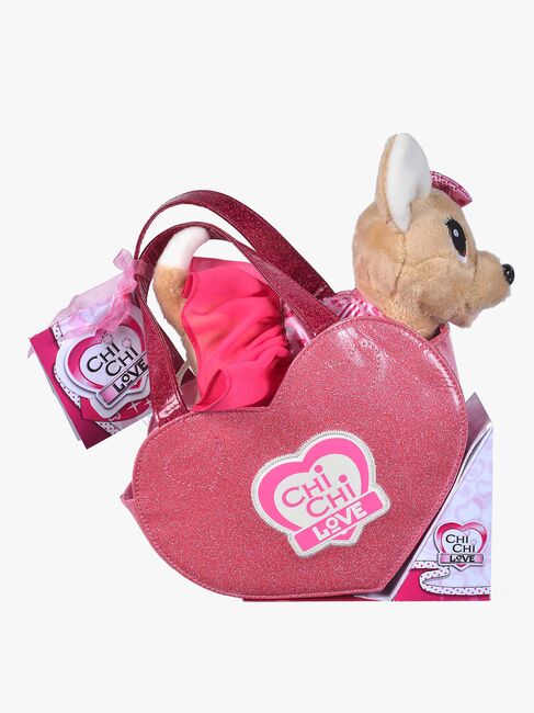 ChiChi Love Bamse Hund med Hjerteformet Taske