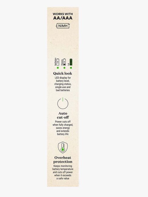 GP Batterier Recyko E821 8-Slot Charger, 4 AA + 4 AAA
