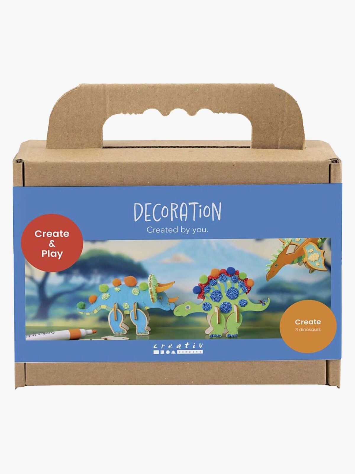 Creativ Company Kreasæt Dinosaurer Mini