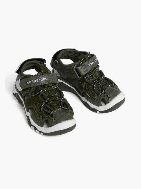 Nordbjørn Safari Blinkesandaler, Green Khaki