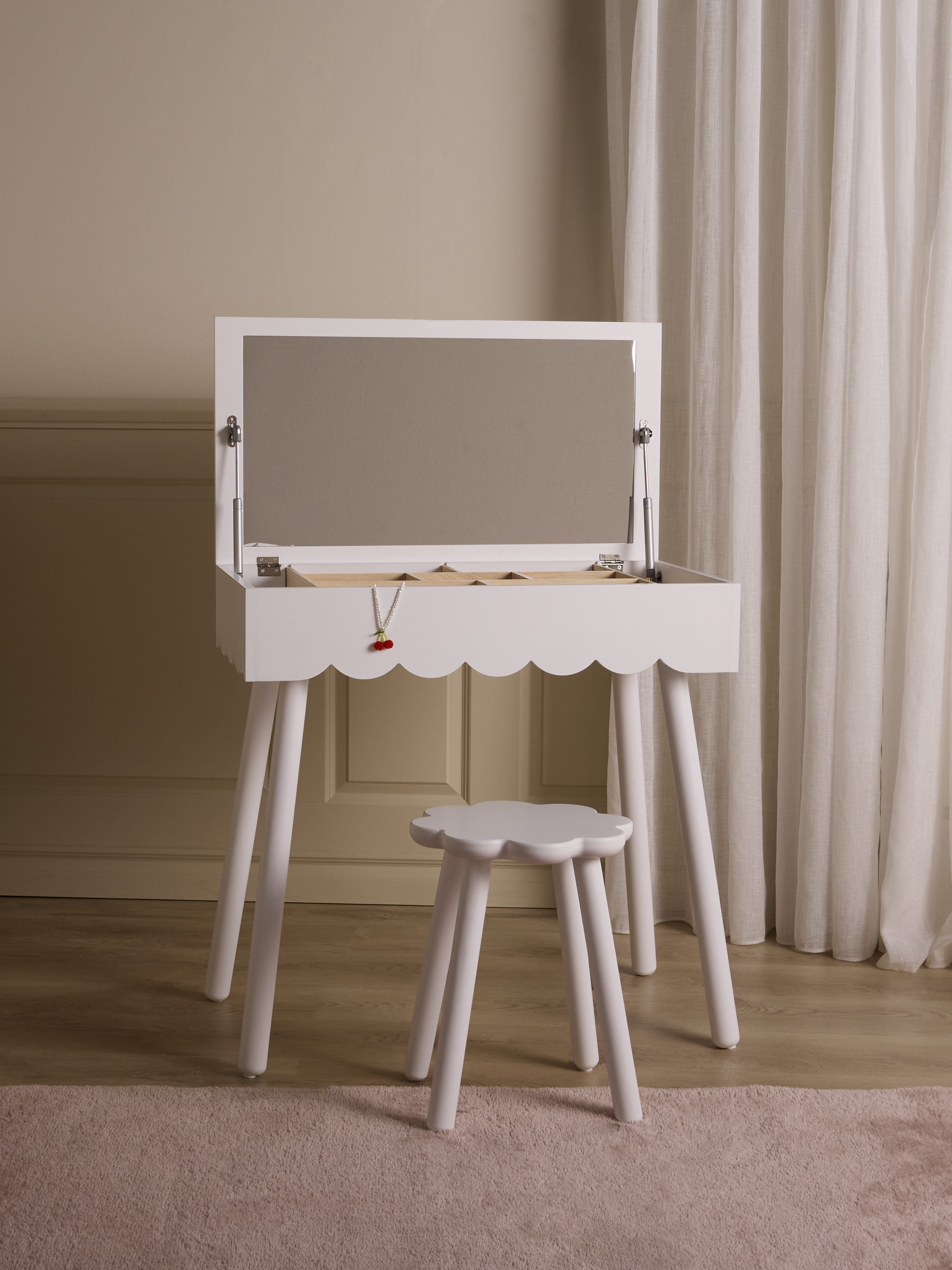 Alice & Fox Dune Sminkebord til børn Junior, White, Børnemøbler, Indretning børneværelse