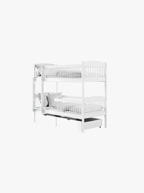 Lano Meble LUNA Køjeseng 90x200, Hvid