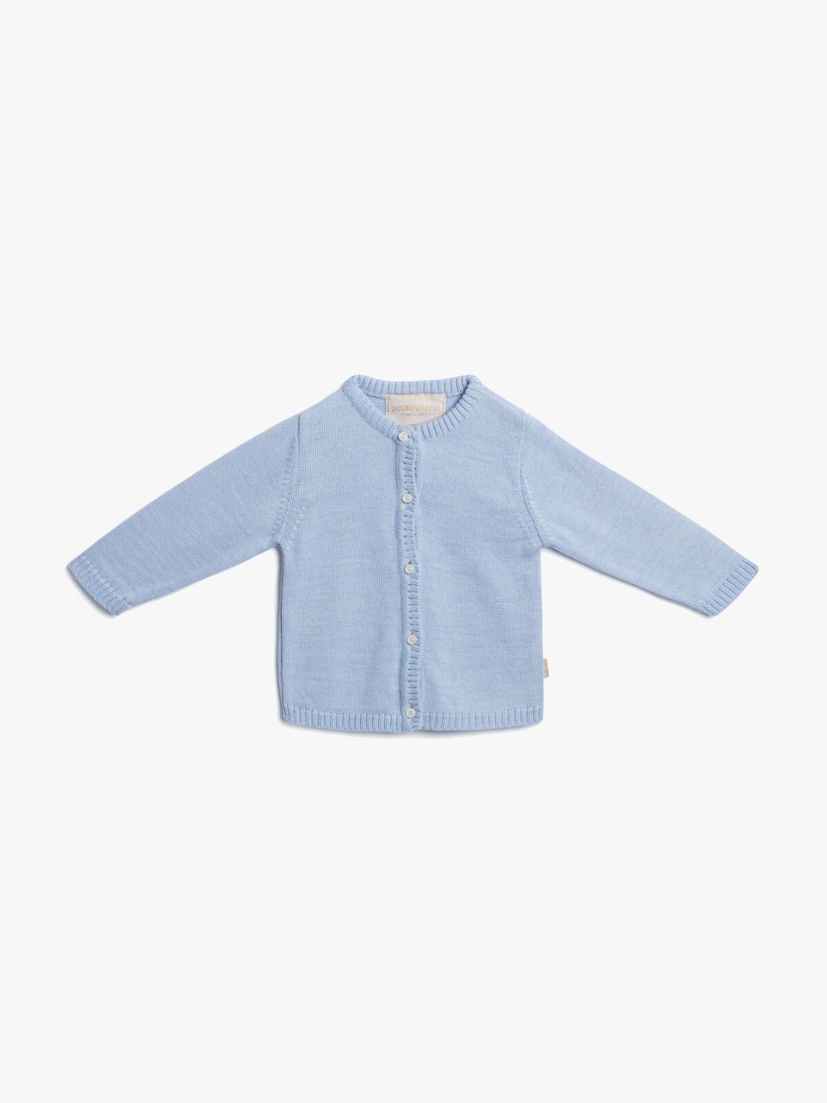 Petite Chérie Atelier Margit Babytrøje, Light Blue/Dusty Blue