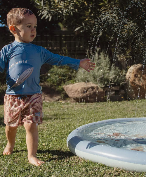 Little Dutch Ocean World Sprinklermåtte, Blue