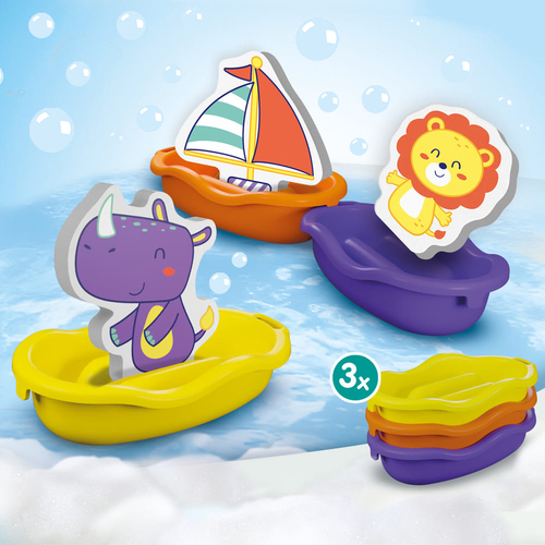 SES Creative Badelegetøjssæt Både med Skumdyr
