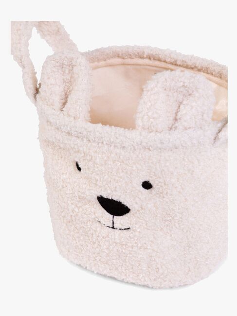 Childhome Opbevaringskurv 3-pak Teddy, Offwhite