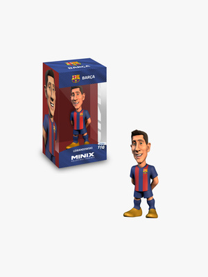 Minix Fodbold Samlerfigur Lewandowski FC Barcelona