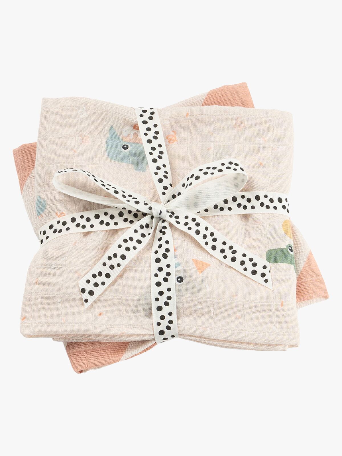 Done By Deer Celebration Musselin Tæppe 2-pak, Powder