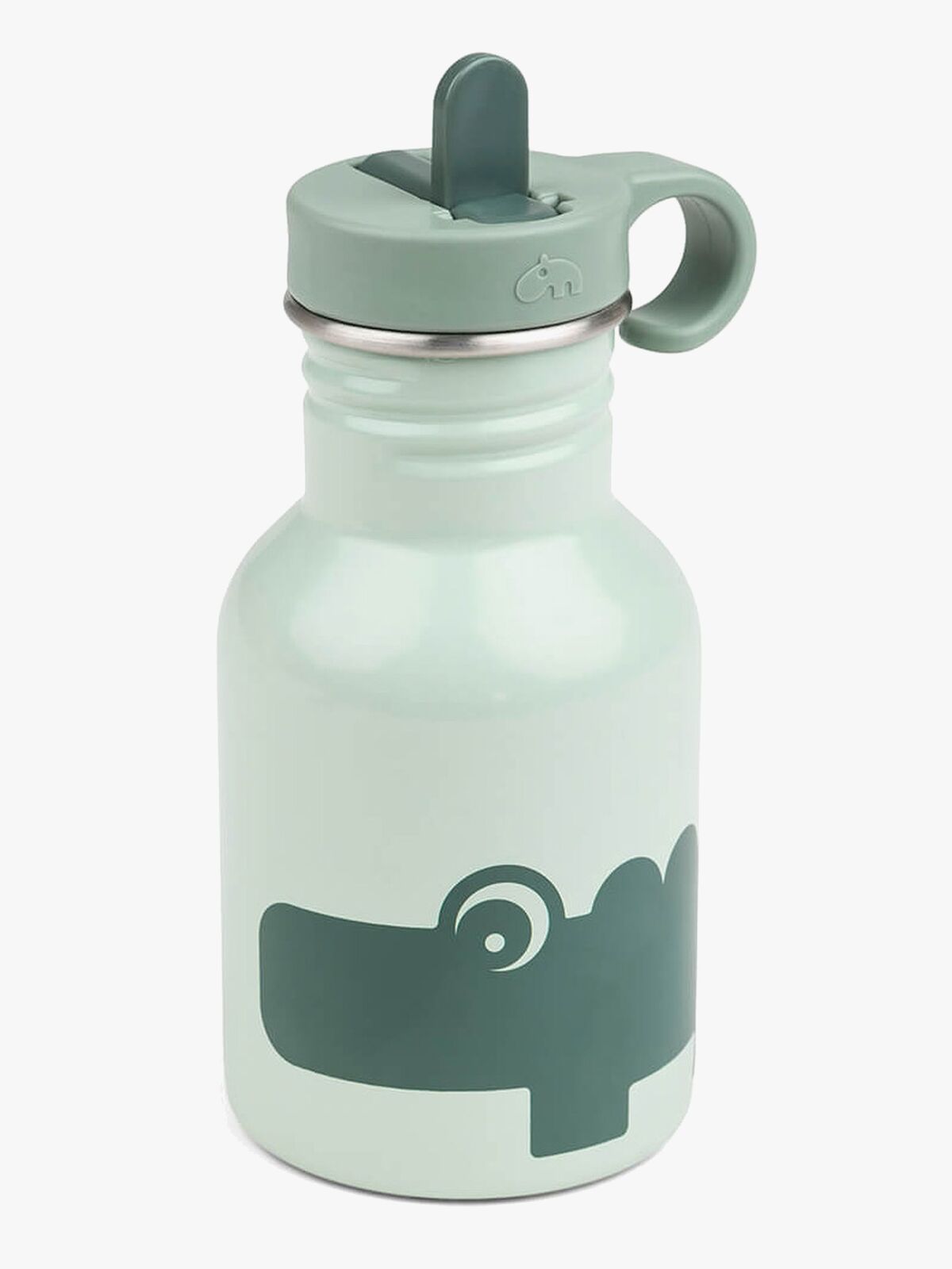 Done By Deer Croco Metalflaske, Green