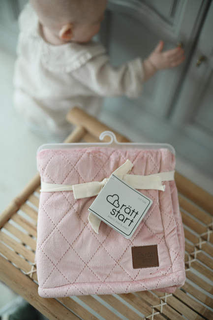 Rätt Start Kviltet Tæppe, Dusty Pink