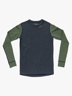 Devold Expedition Merino Skiundertrøje Jr, Night/Forest