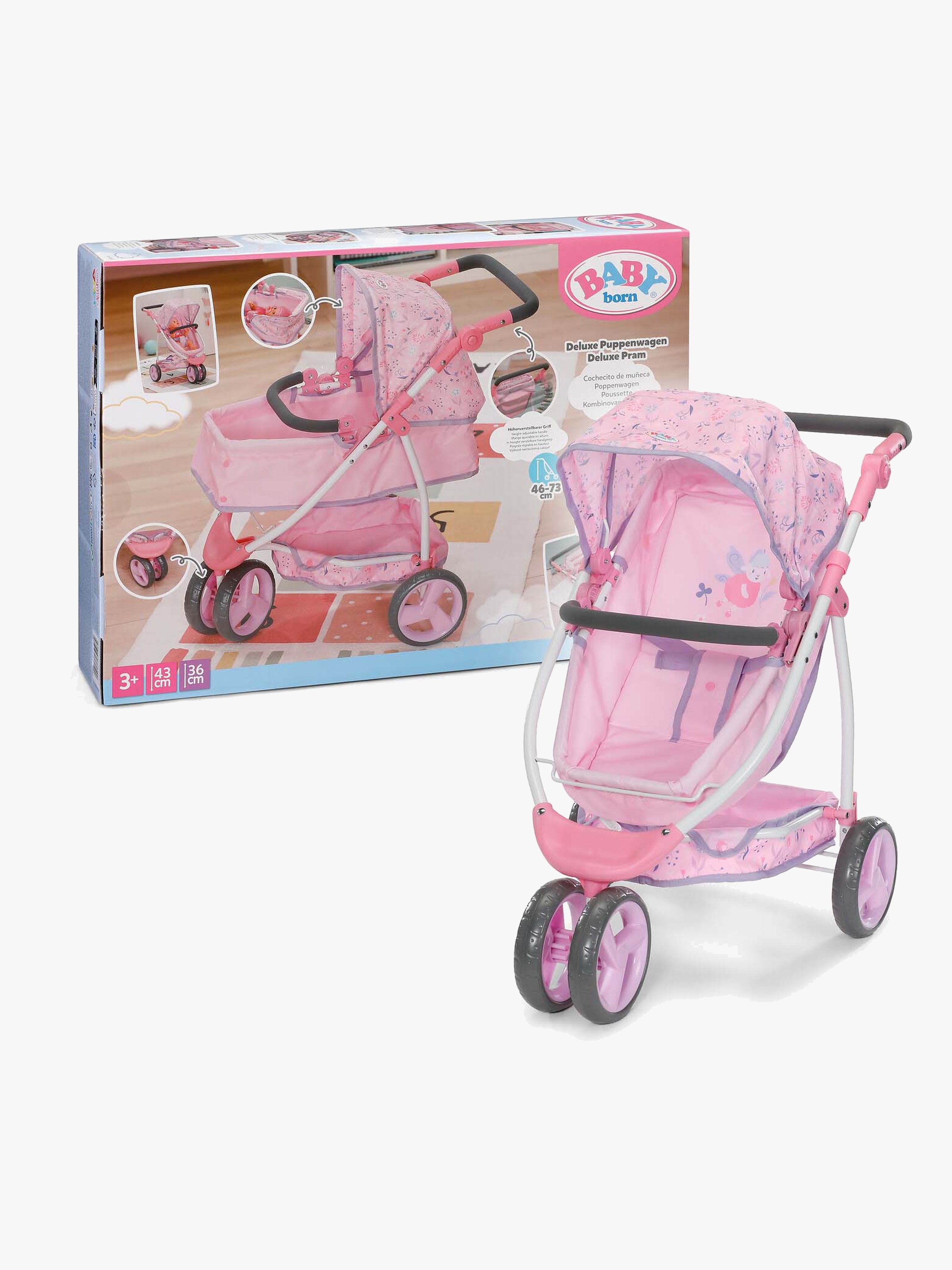 Baby Born Dukkevogn Deluxe, Blomst