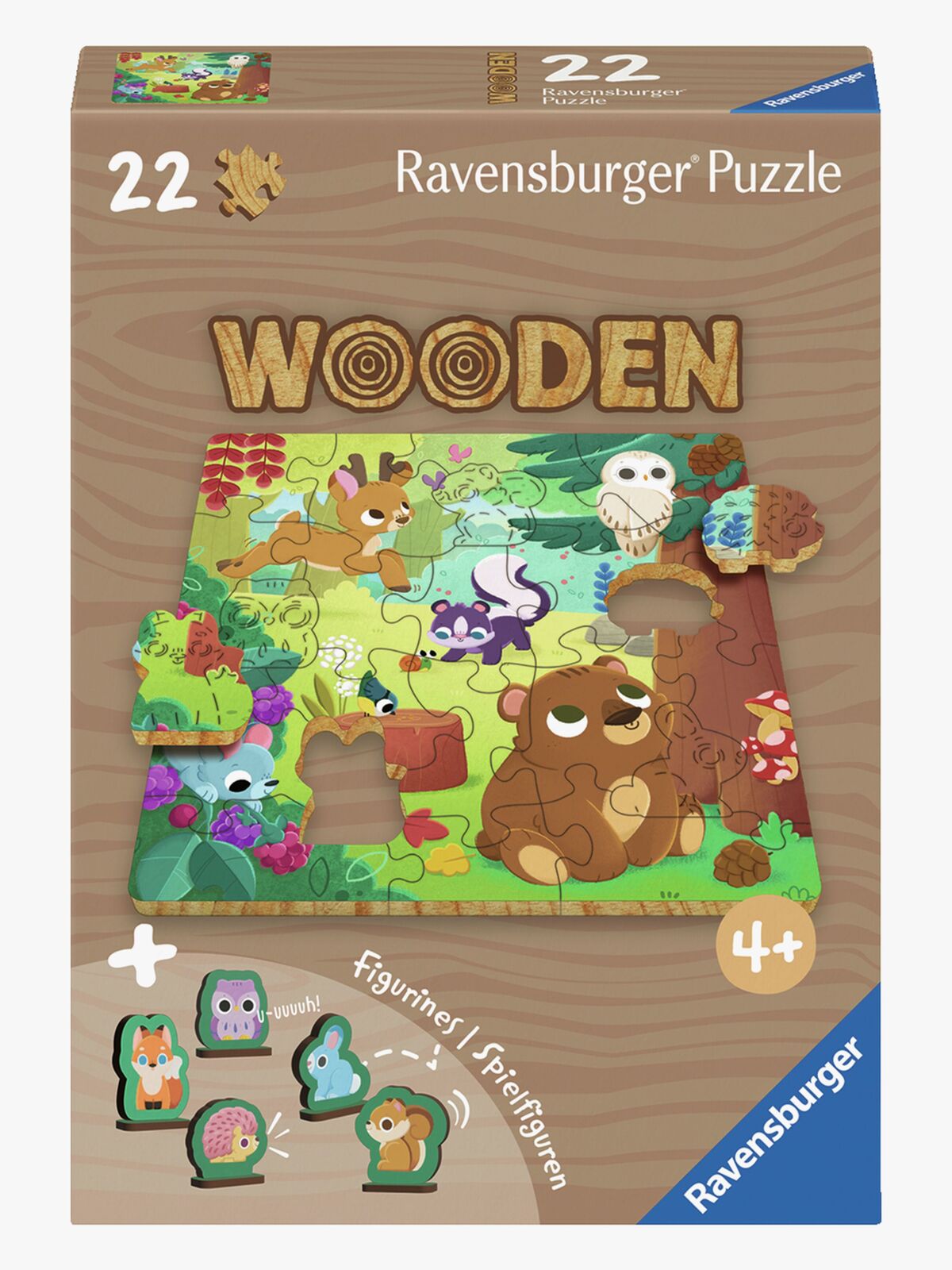 Ravensburger Træpuslespil Skovdyr 22 Brikker