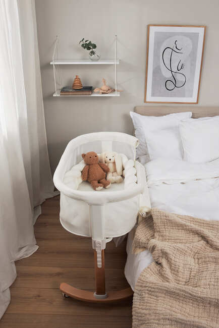 Moweo BLAKE Bedside Crib, Hvid