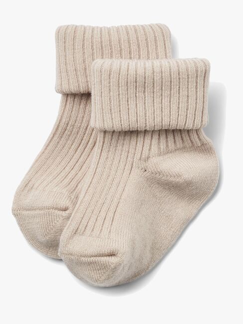 Wheat Ziggy Baby Strømper 2-pak Uld, Navy