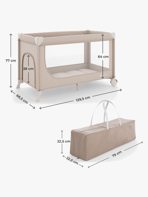 Kinderkraft LEODY UP Weekendseng, Beige