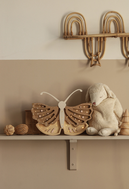 Little Lights Lampe Sommerfugl, Brun