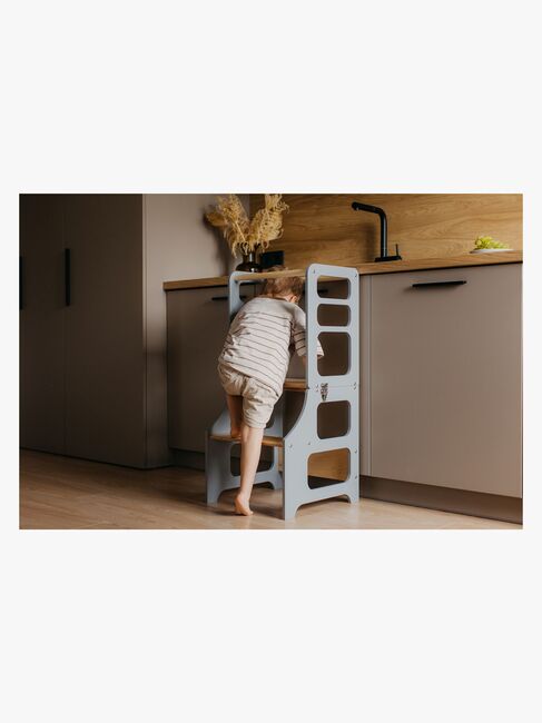 Duck Woodworks Sammenklappeligt Læringstårn, Grå