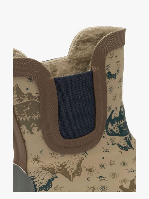 Mikk-Line Forede Gummistøvler Uldblanding, Coriander