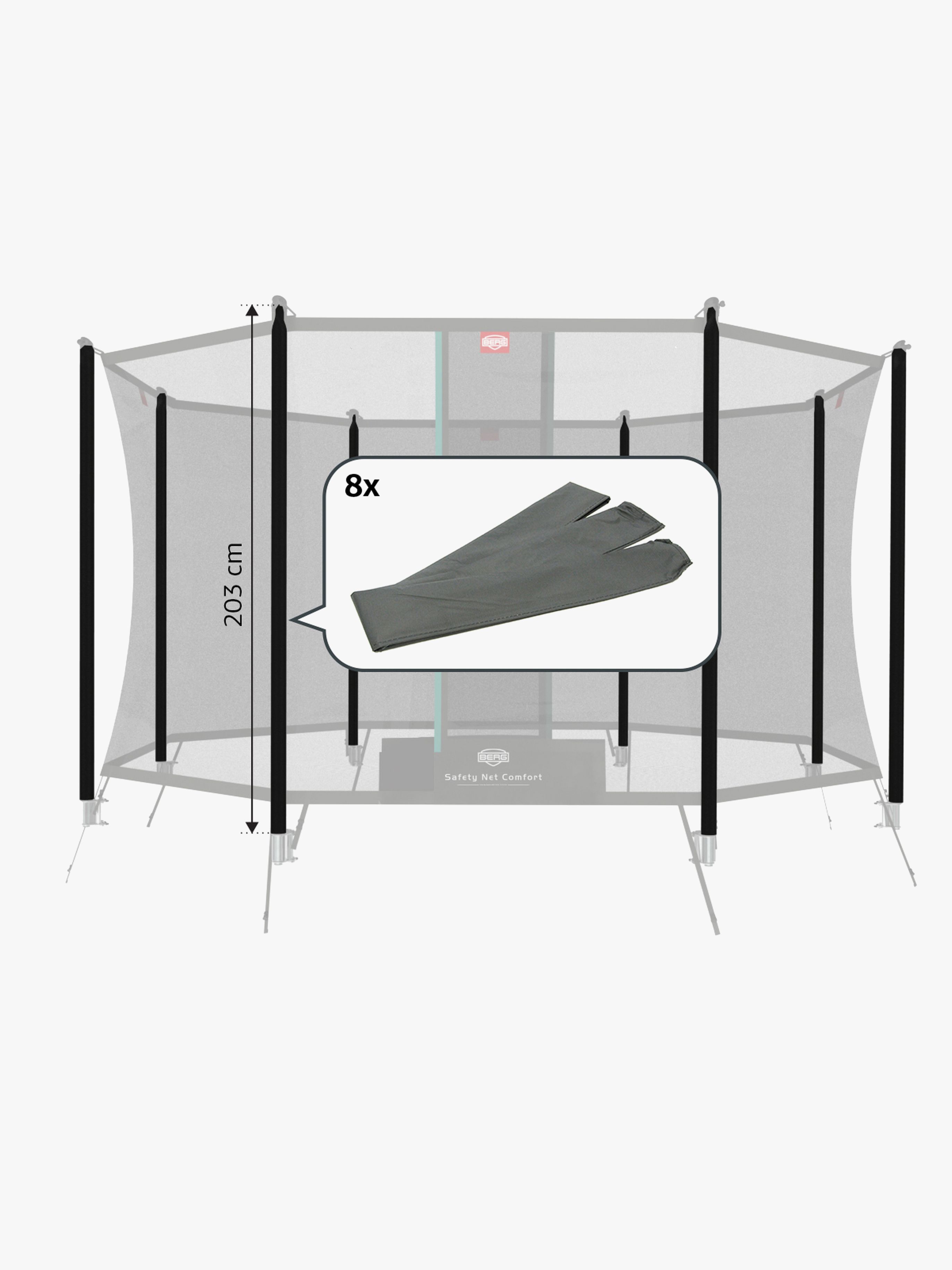 BERG Reservedel Safety Net Comfort Stolpepolstring 203 cm 8 stk