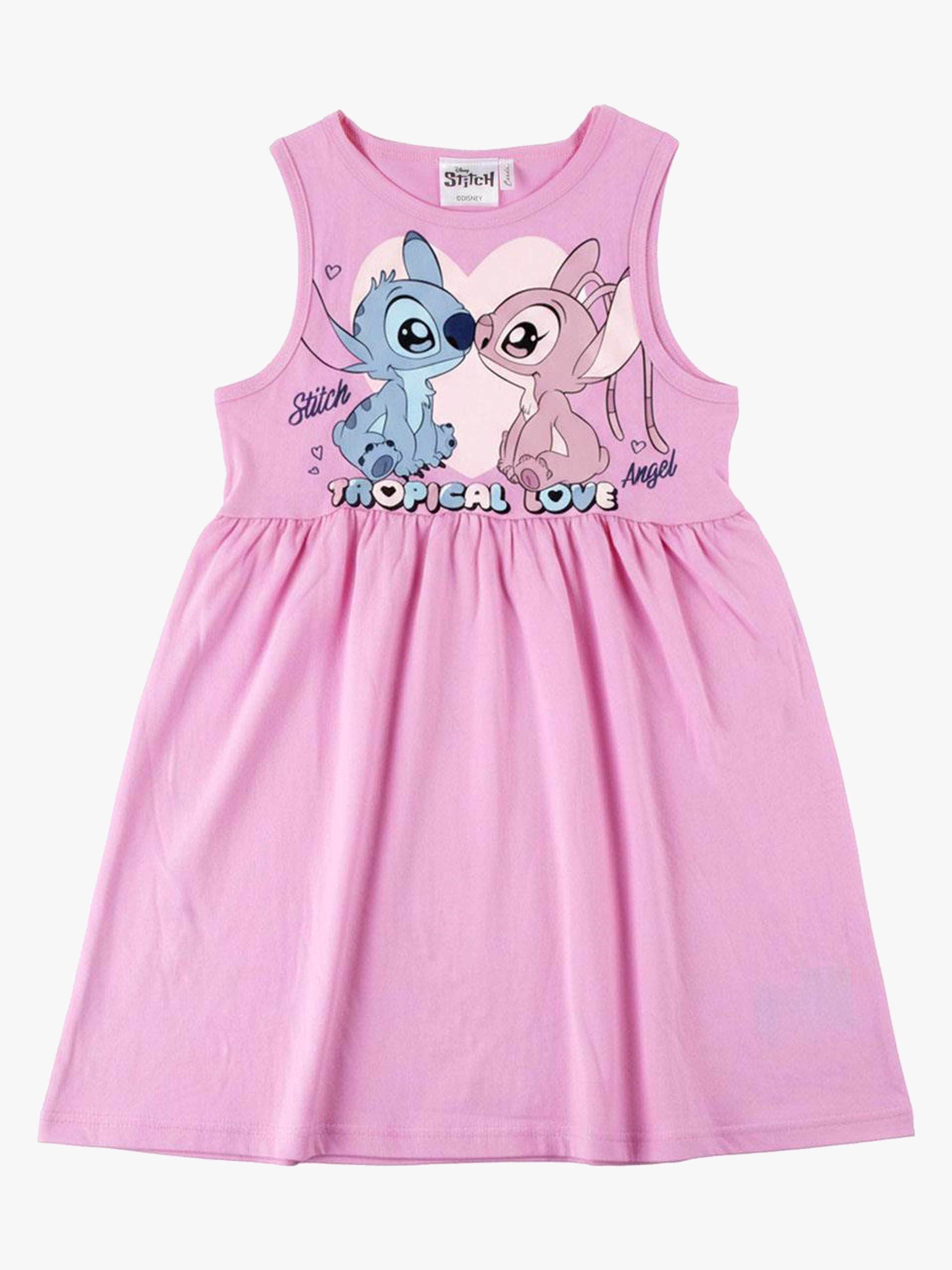 Disney Stich Kjole, Pink, 152-158