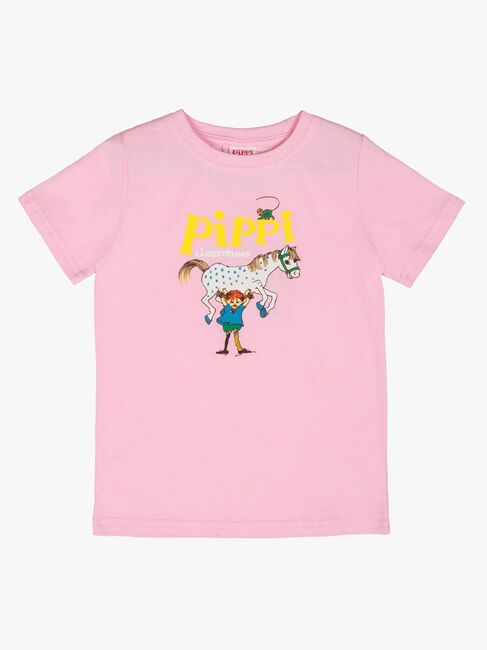 Pippi Langstrømpe X Martinex Pippi Logo T-shirt, Pink