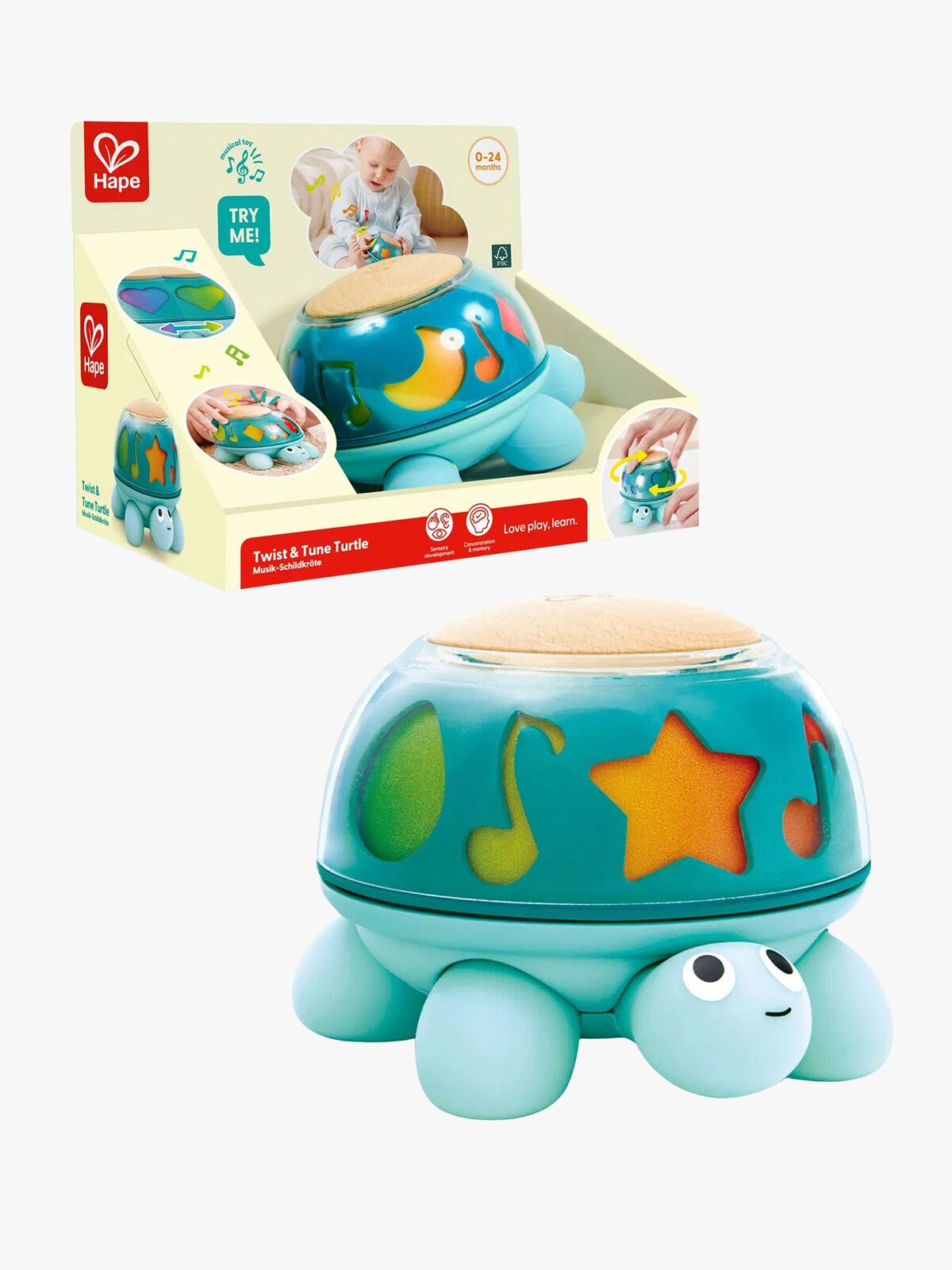 Hape Twist & Tune Aktivitetslegetøj Skildpadde