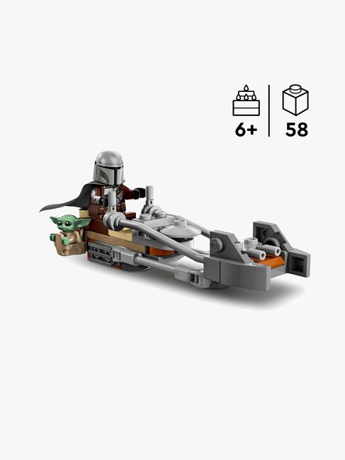 LEGO Star Wars 75436 Mandalorianeren og Grogus speederbike