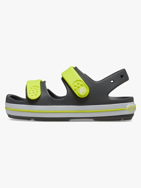 Crocs Crocband Cruiser Kids Sandaler, Slate Grey/Acidity