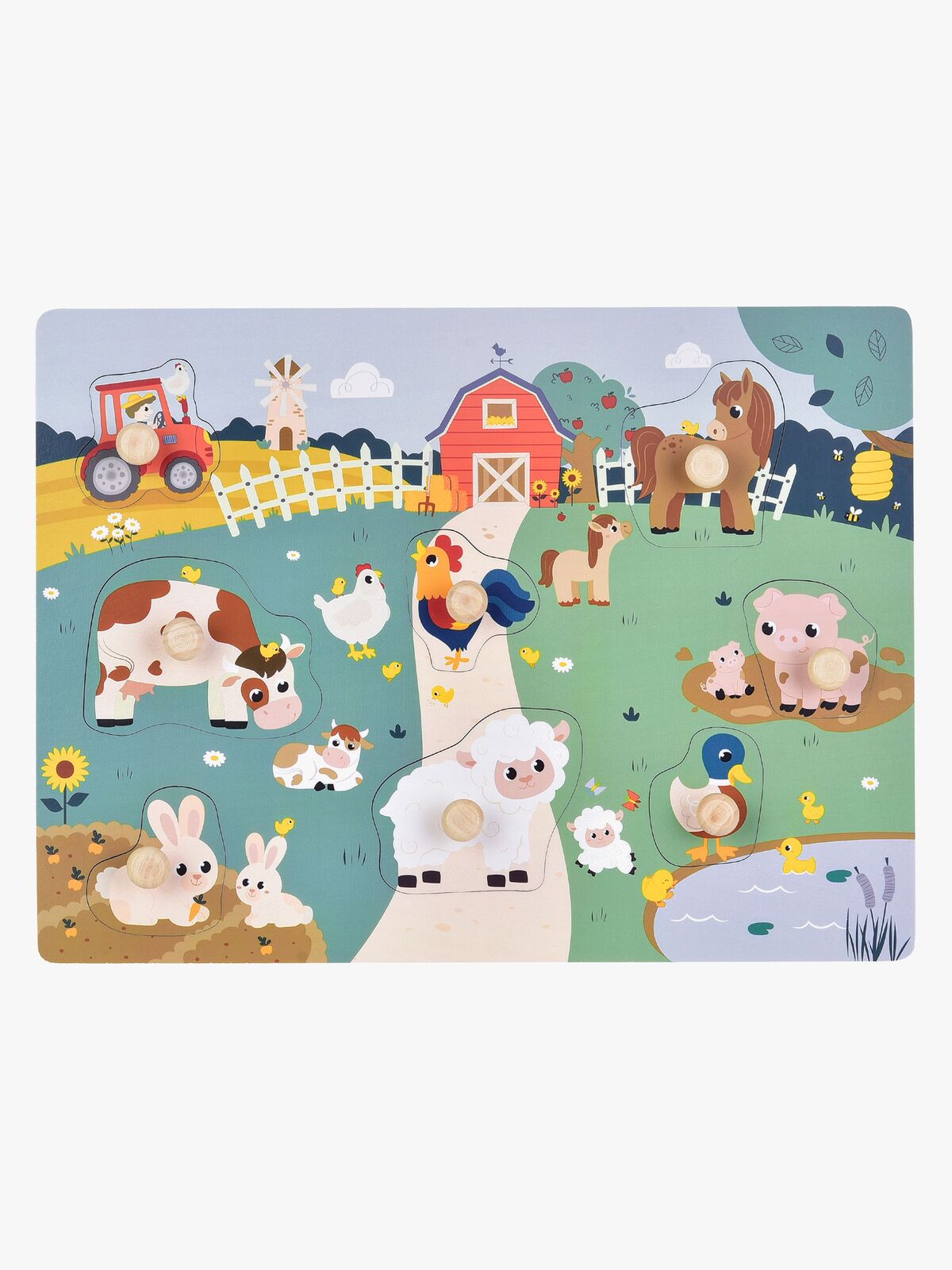 Kinder and Kids Knoppuslespil Bondegård